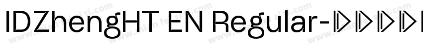 IDZhengHT EN Regular字体转换
